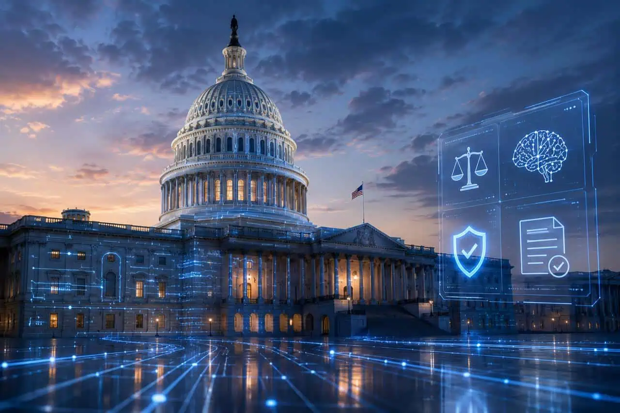 US Capitol building representing new AI kill switch legislation in Congress