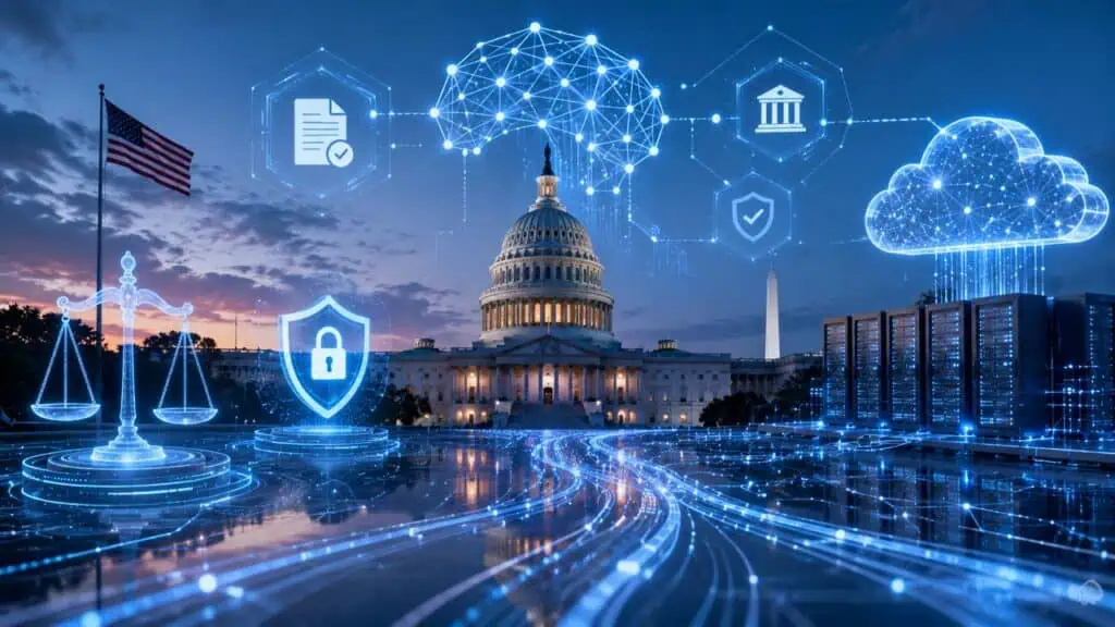 US Capitol building representing new AI kill switch legislation in Congress